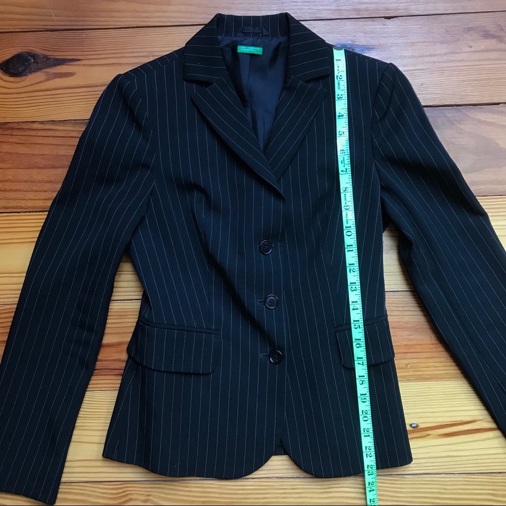United Colors of Benetton Pinstripe Blazer, EUC S - Picture 7 of 15